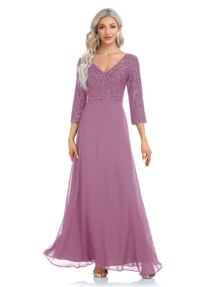 W&M Love of Romance A-line Floor-length Desert Rose Maxi Party Dress