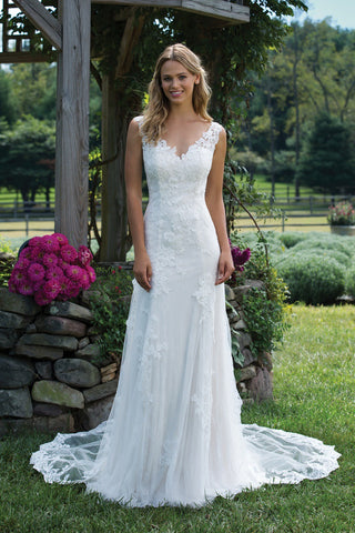 W&M Angel is Coming Elegant A-Line Maxi Wedding Dress