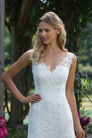 W&M Angel is Coming Elegant A-Line Maxi Wedding Dress